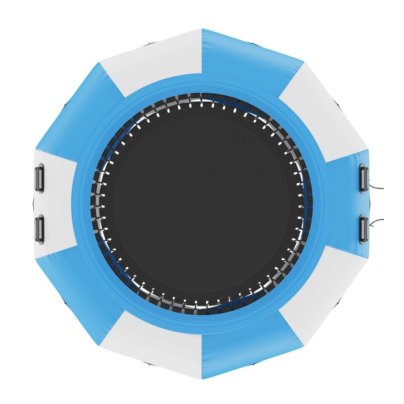 Ilmatäytteinen vesitrampoliini 10 jalan paksu PVC-kangas sisältää 3-portaiset tikkaat ja sähköilmapumpun