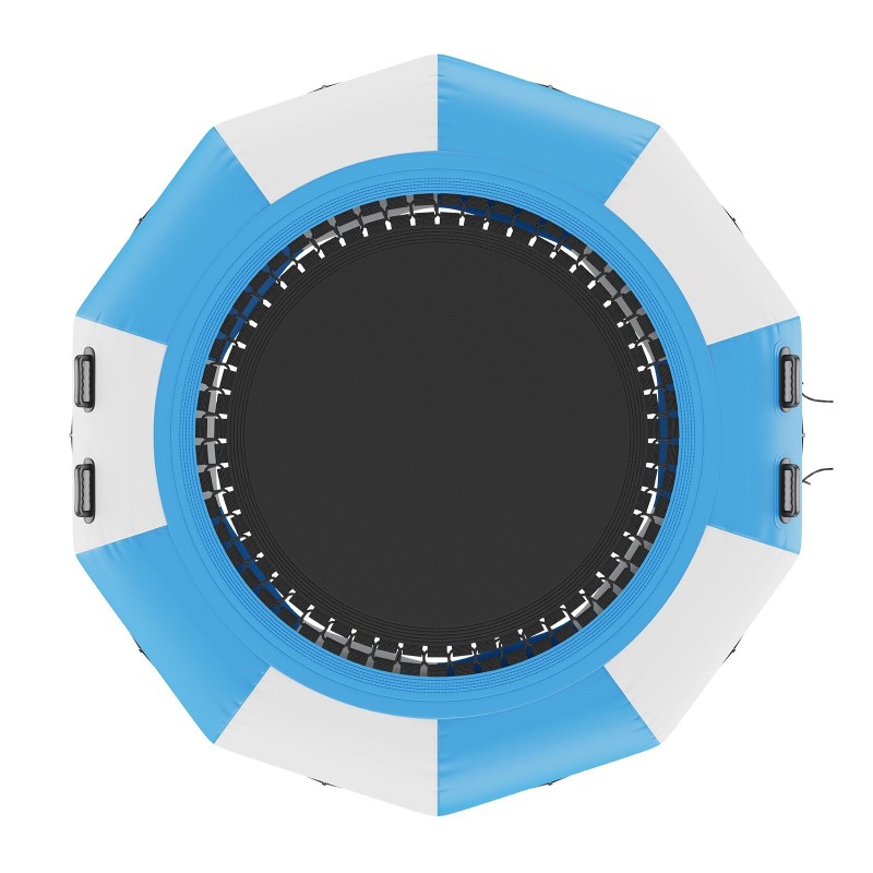 Ilmatäytteinen vesitrampoliini 10 jalan paksu PVC-kangas sisältää 3-portaiset tikkaat ja sähköilmapumpun