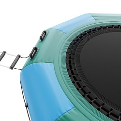 Ilmatäytteinen vesitrampoliini 3100 mm paksu PVC kangas kannettava 600W ilmapumpulla 3 askelmaisilla tikkailla