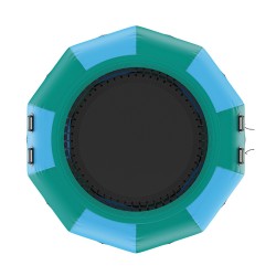 Ilmatäytteinen vesitrampoliini 3100 mm paksu PVC-kangas kannettava 600W ilmapumpulla 3-askelmaisilla tikkailla