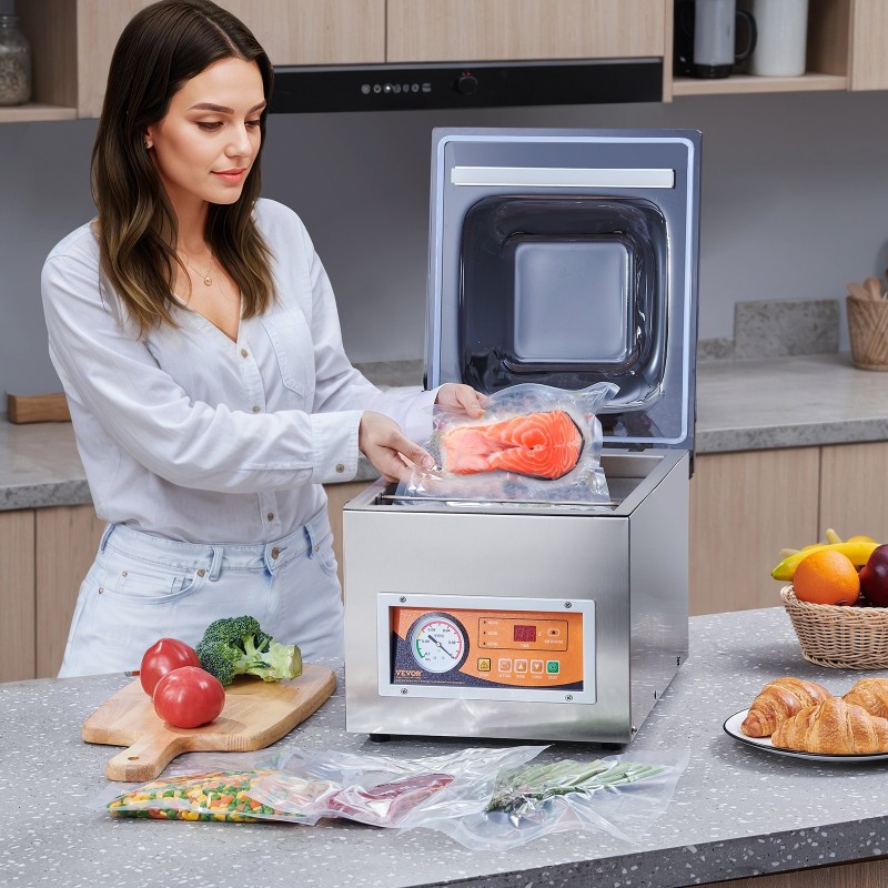 Kammio vakuumikone ruostumatonta terästä 260 wattia 260 millimetrin tiivistyspituus kotikäyttö ja ammattikäyttö