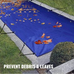 Uima-altaan talviturvapeite PVC 4 x 8 m suorakulmainen