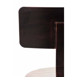 Teollinen säädettävä baarijakkara mäntypuuistuimella ja metallijalustalla