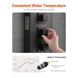 Suihkupaneeli harjattu ruostumaton teräs 1240 mm korkeus musta seinäkiinnitys kattosadesuihku neljä vartalosuutinta