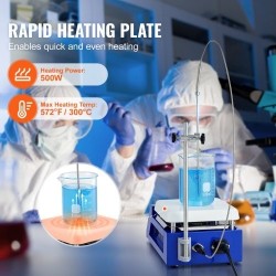 Magneettinen sekoituslevy valettu alumiinipinta 5000 millilitraa 300 asteeseen 0–2000 kierrosta minuutissa