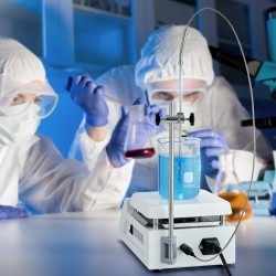 Magneettinen sekoituslevy 2000 millilitraa 0–2000 kierrosta minuutissa 500 watin lämmitys 100 asteeseen