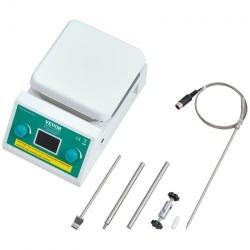 Magneettinen sekoituslevy 2000 millilitraa 0–2000 kierrosta minuutissa 500 watin lämmitys 100 asteeseen