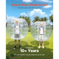 Täytettävät törmäyspallot 2 kpl 0,8 mm PVC halkaisija 1,2 m ulkokäyttöön