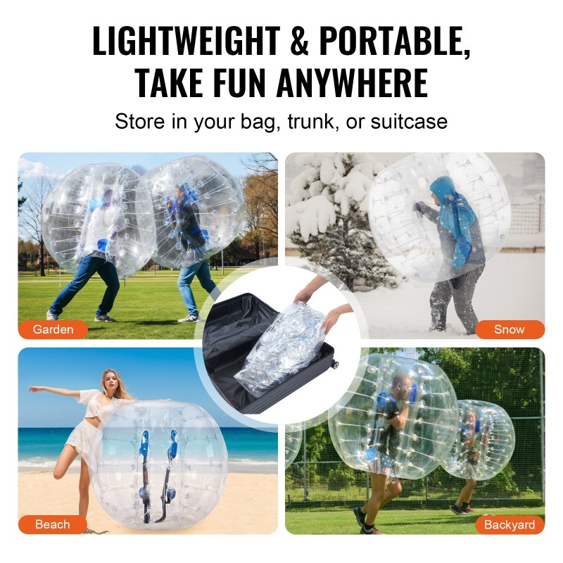 Täytettävä törmäyspallo 0,8 mm PVC halkaisija 1,2 m 1 kpl