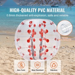 Törmäyspallo 1,2 m PVC 0,8 mm teineille ja aikuisille ulkoleikkeihin