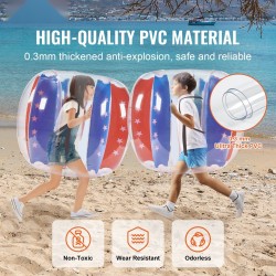 Täytettävät törmäyspallot 2 kpl 0,3 mm PVC-muovia 1,2 m halkaisija ulkopeleihin