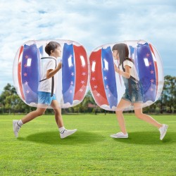 Täytettävät törmäyspallot 2 kpl 0,3 mm PVC-muovia 1,2 m halkaisija ulkopeleihin