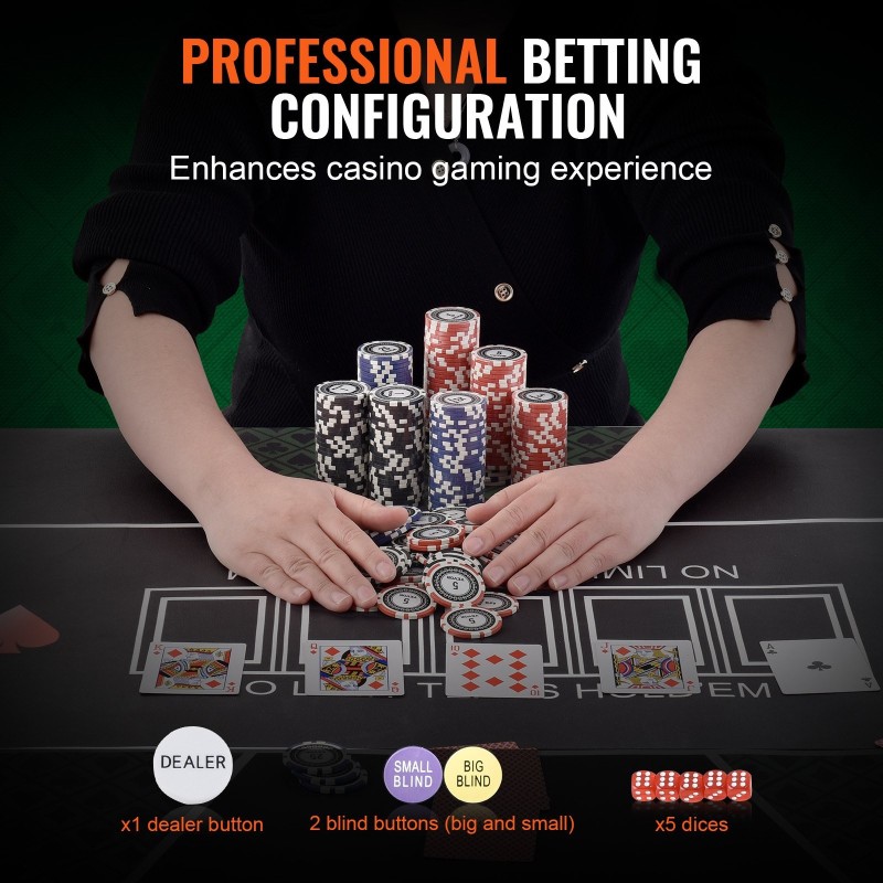 Pokerisetti 300 kpl 11,5 g pelimerkkejä alumiinisalkussa kortit mukana