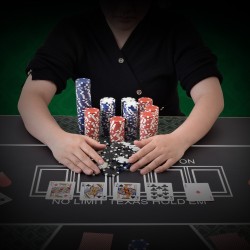 Pokerisetti 500 kpl 11,5 g pelimerkit alumiinisalkussa PS-muovi ja rauta