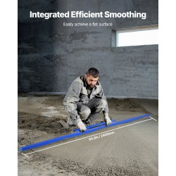 Alumiininen betonilasta 2445 mm säädettävällä kahvalla lattioiden tasoittamiseen