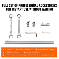 Bensiinikäyttöinen betonijyrsin 2445 millimetriä alumiininen suorareunalaatta 6500 kierrosta minuutissa säädettävä kahva