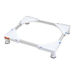 Säädettävä laitetaso pesukoneelle kuivausrummulle jääkaapille polypropeeni ja ruostumaton teräs 414–691 mm