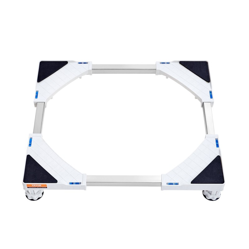 Säädettävä laitetaso pesukoneelle kuivausrummulle jääkaapille polypropeeni ja ruostumaton teräs 414–691 mm