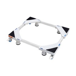 Säädettävä pesukone ja jääkaappialusta 414 691 mm ruostumatonta terästä pyörillä