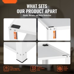 Koroketeline pesukoneille ja kuivausrummuille kylmävalssattu teräs 406 mm nostokorkeus säilytyshylly 299 kg