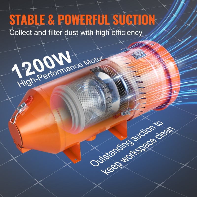 Hiekkapuhalluskaappi 340.7 L tilavuus 6.8 L pölynkeruujärjestelmä kylmävalssattu teräsrunko akryyli-ikkuna LED-valaistus