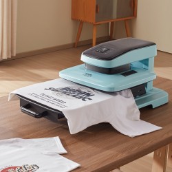 Automaattinen kaksitoiminen lämpöprässi 381 x 381 mm levy mukit 311–850 g T-paidat