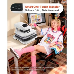 Pöytämallinen automaattinen lämpöprässi 38 x 38 cm sublimaatioon ja vinyylille