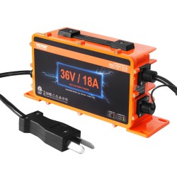 Akkulaturi 36 voltin 18 ampeerin golfkärryille alumiinirunkoinen yhteensopiva lyijyakkujen ja litiumakkujen kanssa