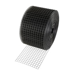 Aurinkopaneelien lintusuoja galvanoidusta teräslangasta kova PVC-upotuspinnoite 20×3048 cm rulla 70 kpl