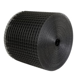 Aurinkopaneelien lintusuoja galvanoidusta teräslangasta PVC pinnoite 15 x 3048 cm 100 alumiinikiinnikettä