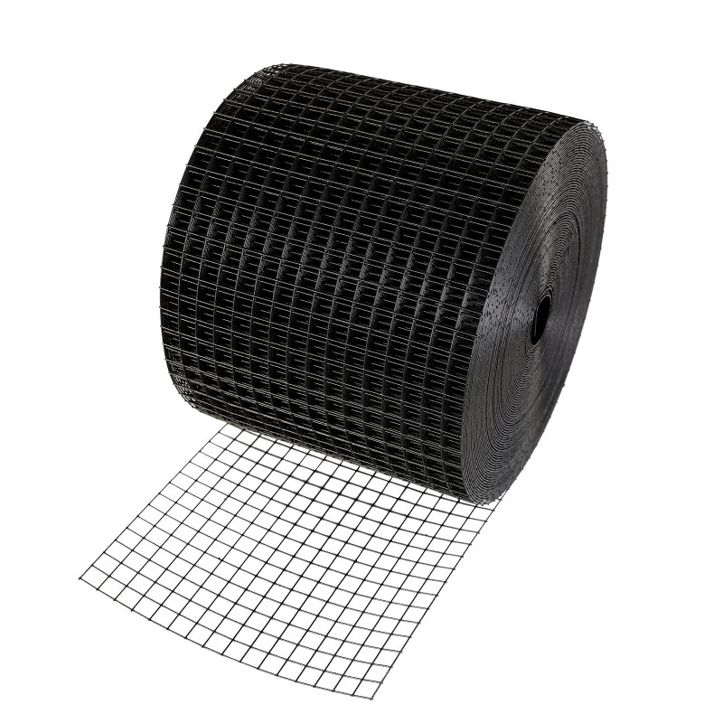 Aurinkopaneelien lintusuoja galvanoidusta teräslangasta PVC-pinnoite 15 x 3048 cm 100 alumiinikiinnikettä