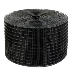 Aurinkopaneelisuojaverkko galvanoitu teräslanka PVC-pinnoite verkkosilmä 12,7×12,7 mm 100 alumiinikiinnikkeitä pituus 3048 cm