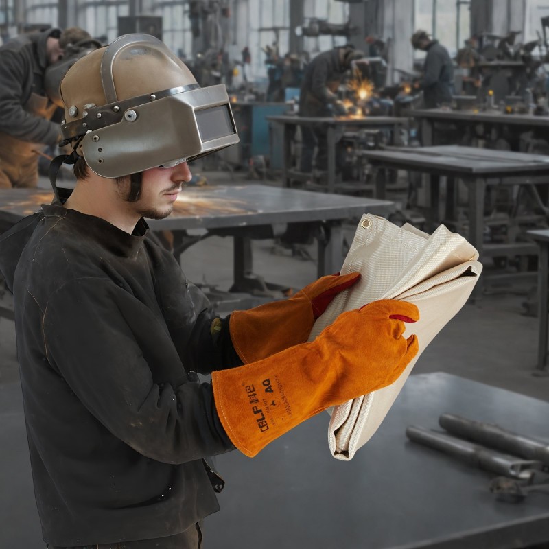 Hitsauspeite lasikuitu 48 x 72 tuumaa 2 kpl lämpökäsitelty metallisilla purjerenkailla