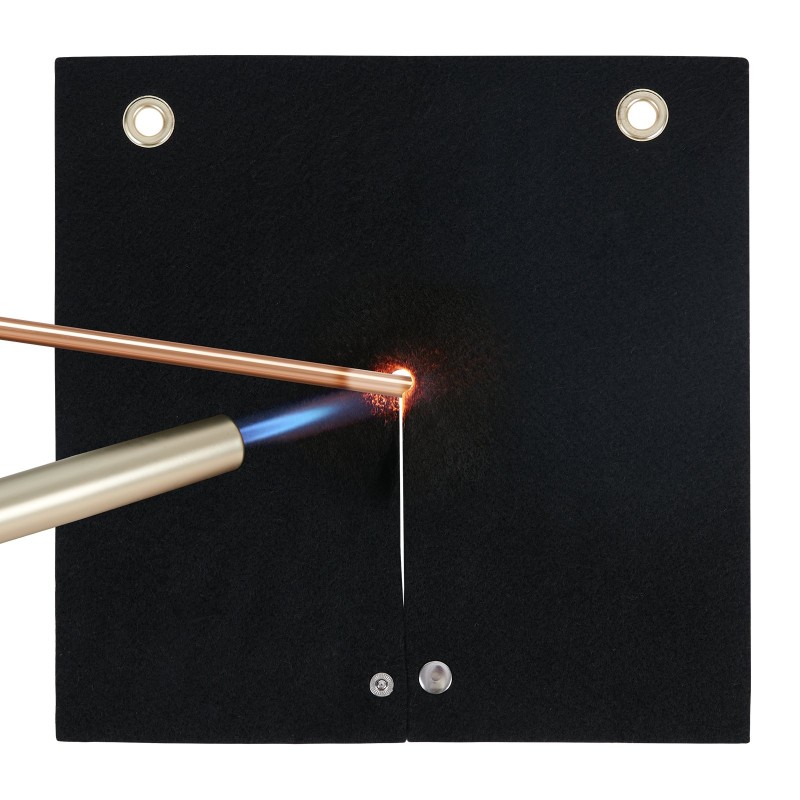 Hitsaussuojahuopa hiilikuituinen 305x305 mm 3 mm 982°C putkille metallirenkailla