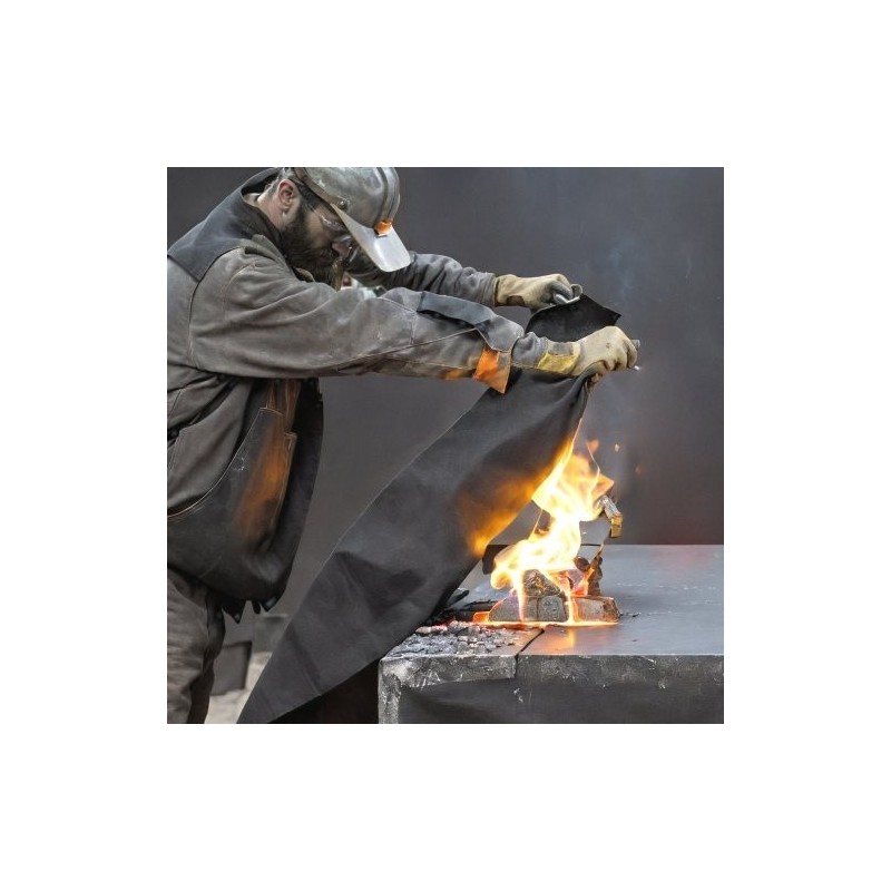 Hiilikuituiset hitsauspeitteet 6 kappaletta 3 mm paksut leikattavat 982 °C lämmönkestävät