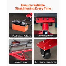 Korikorin oikaisulaite 6T vetojärjestelmä 3T ilmatyynynostin 6000PSI hydraulipumppu 16 oikaisutyökalua