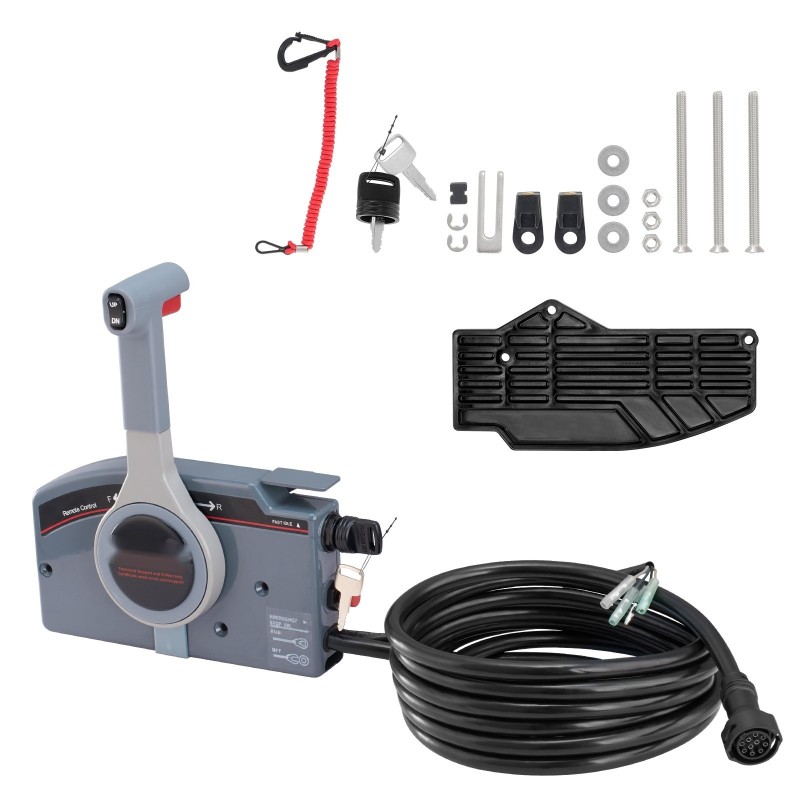 Sivukiinnitteinen veneen ohjainlaatikko Yamaha 4-tahti alumiiniseosrunko trimmikytkin 10-napainen johdinsarja turvahihna