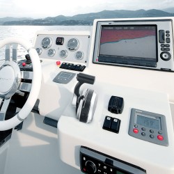 Perämoottorin yläasennettava kaasun ja vaihteiden kaukohallinta trimmikytkimellä alumiiniseos Mercury PT 2-tahti