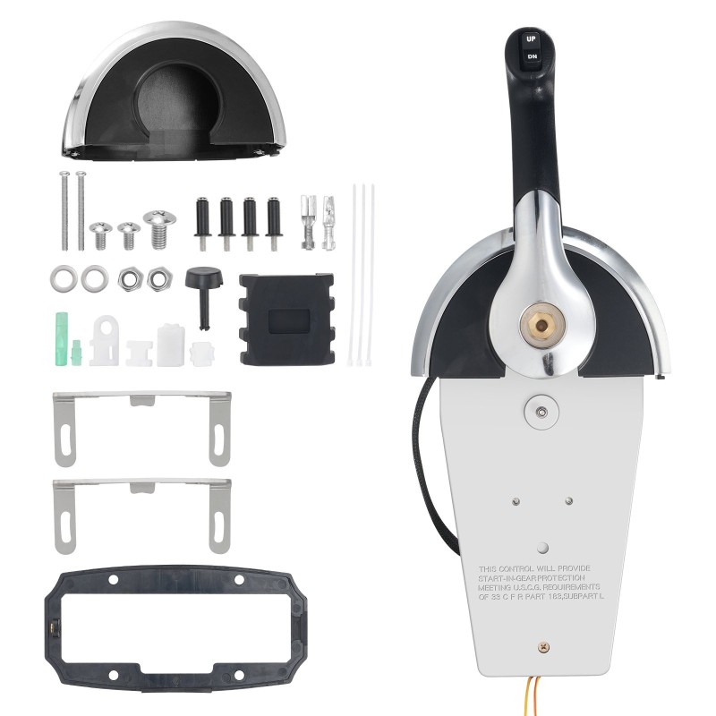 Perämoottorin yläasennettava kaasun ja vaihteiden kaukohallinta trimmikytkimellä alumiiniseos Mercury PT 2-tahti