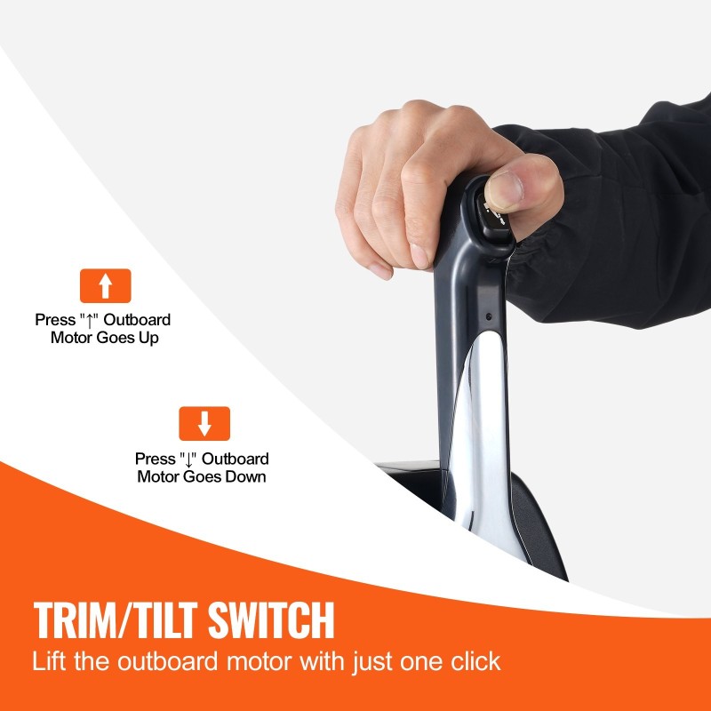 Kaasun ohjauslaatikko yläasennukseen alumiiniseos Yamaha 4-tahti trimmikytkimellä 1440 mm 5-napaisella liittimellä