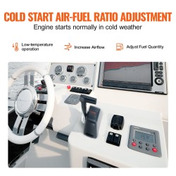 Kaasun ohjauslaatikko yläasennukseen alumiiniseos Yamaha 4-tahti trimmikytkimellä 1440 mm 5-napaisella liittimellä