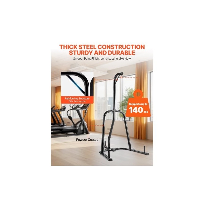 Nyrkkeilysäkin teline hiiliteräs vapaasti seisova painotettavalla jalustalla maksimi 65 kg