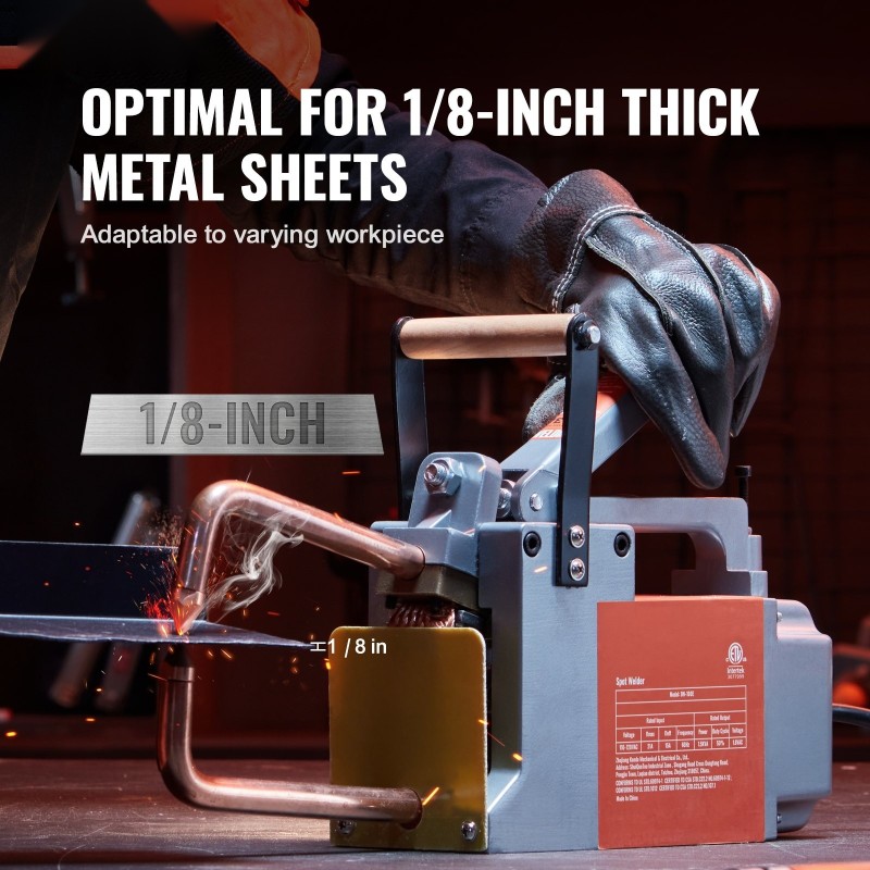 Pistehitsauslaite kannettava 1/8-tuumainen noin 3 mm 8KVA hiiliteräs ruostumaton teräs ja alumiinilevyille