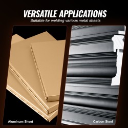 Pistehitsauslaite kannettava 1/8-tuumainen noin 3 mm 8KVA hiiliteräs ruostumaton teräs ja alumiinilevyille