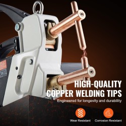 Kannettava pistehitsauskone metallilevyille 4/25-tuumainen 9.2KVA 4500A hiiliteräs ruostumaton teräs alumiini