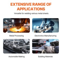 Kannettava pistehitsauskone metallilevyille 4/25-tuumainen 9.2KVA 4500A hiiliteräs ruostumaton teräs alumiini