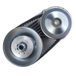 Vetokytkin raudasta ja seosmetallista 2 8 hv työkierrosnopeus 2000 kierrosta minuutissa leveällä kumihihnalla