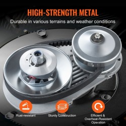 Vetokytkin raudasta ja seosmetallista 2–8 hv työkierrosnopeus 2000 kierrosta minuutissa leveällä kumihihnalla