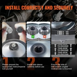 Vetokytkin raudasta ja seosmetallista 2–8 hv työkierrosnopeus 2000 kierrosta minuutissa leveällä kumihihnalla