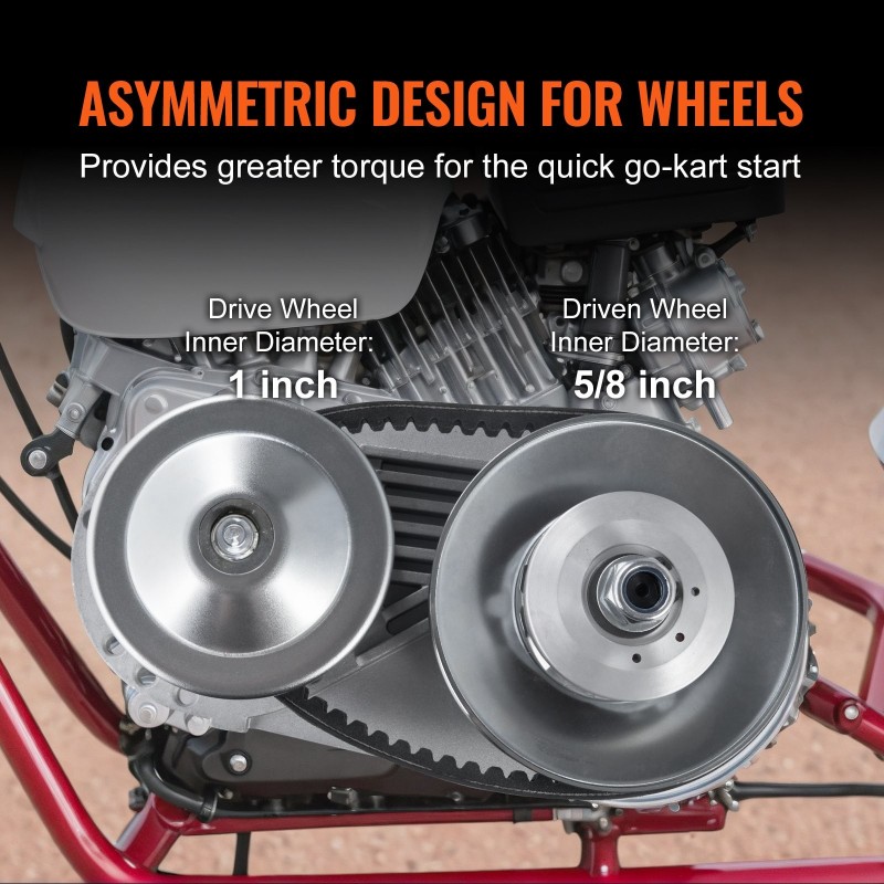 Vetokytkinsarja teräs- ja seosrakenteinen 2–8 hv moottoreille epäkeskoinen rakenne leveä kumihihna